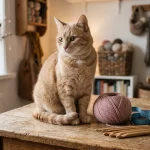 Measuring Cat for Crochet Sweaters and Hats Size Guide