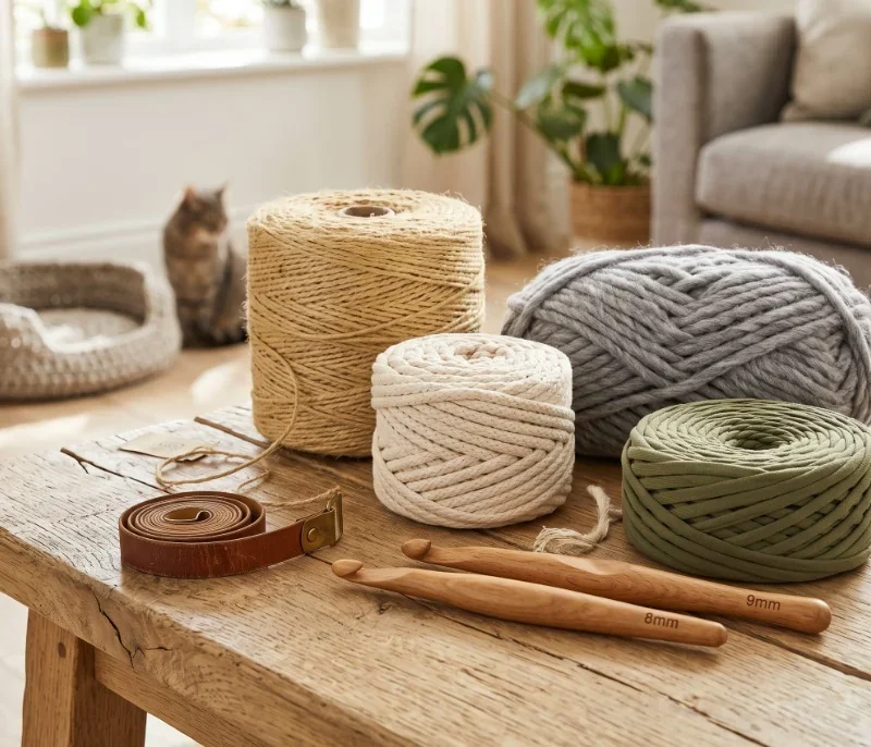 5 Best Yarns for Crochet Cat Beds – Tested for Durability and Claws