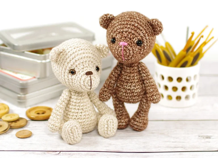 Free Crochet Teddy Bear Pattern with Moveable Joints